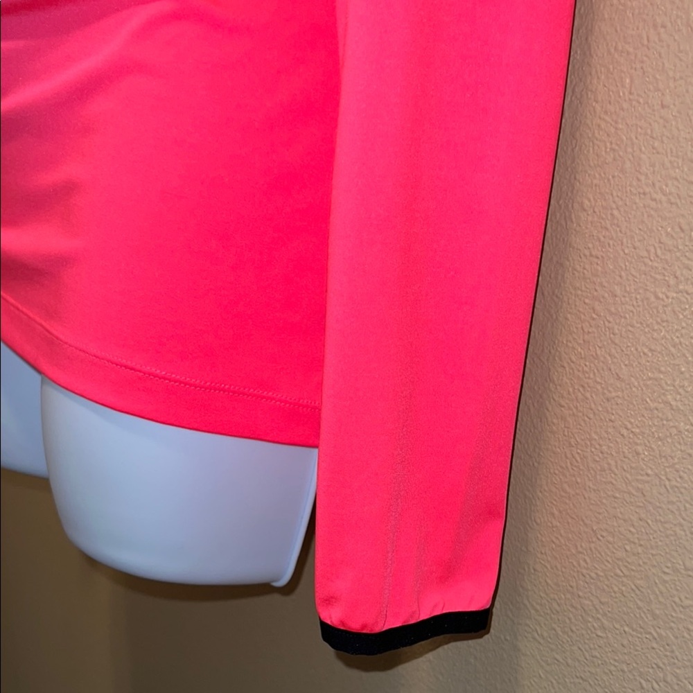 Victoria's Secret Women’s PINK Ultimate Neon Pink 1/2 Zip Pullover Activewear L - Picture 5 of 15